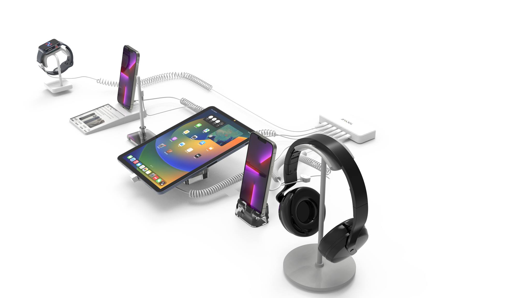 Additional image 2 for 6 Ports Anti-Theft Security Alarm Controller for Mobile || Tocvue